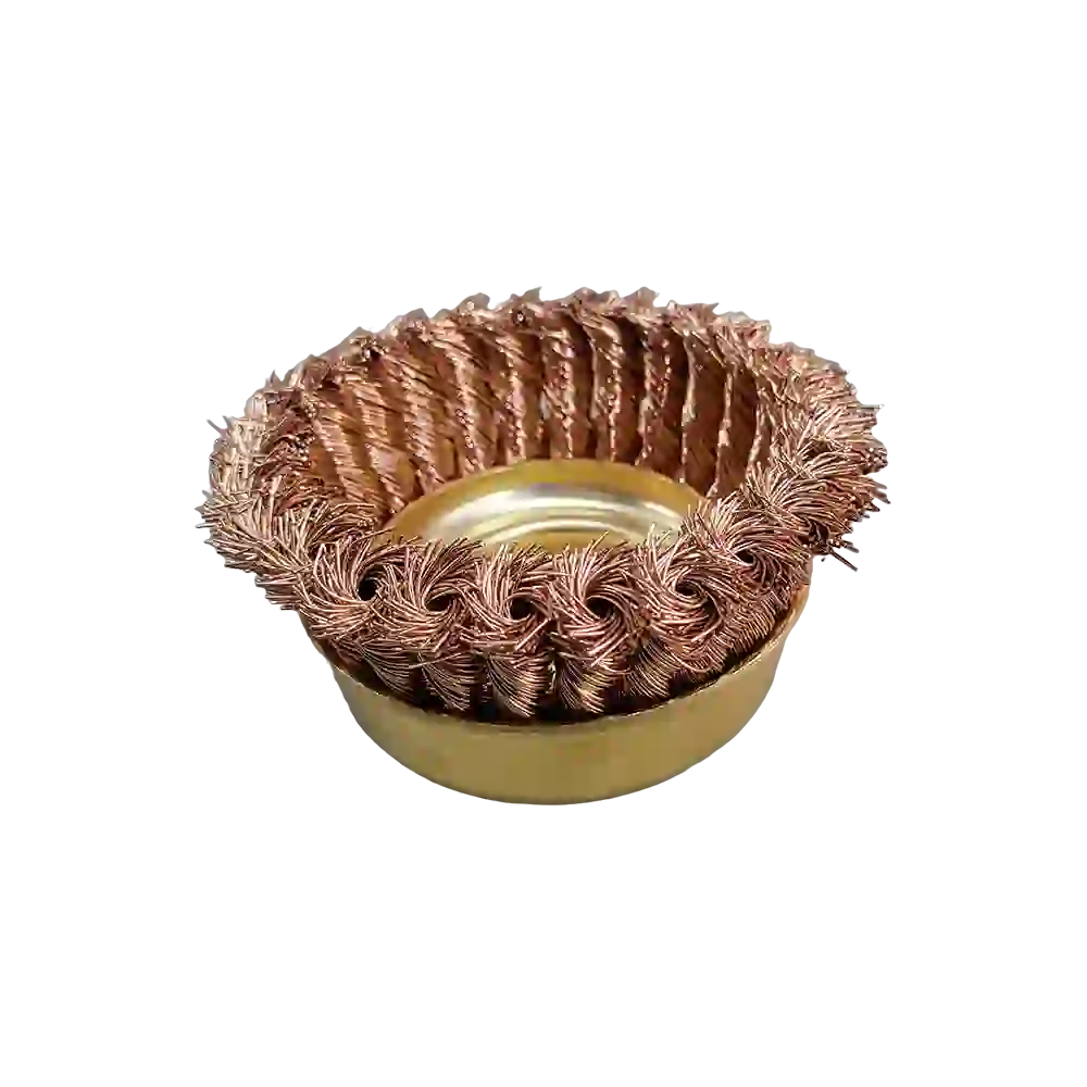 Non-Sparking AlBr Knotted Cup Brush Φ100*30mm